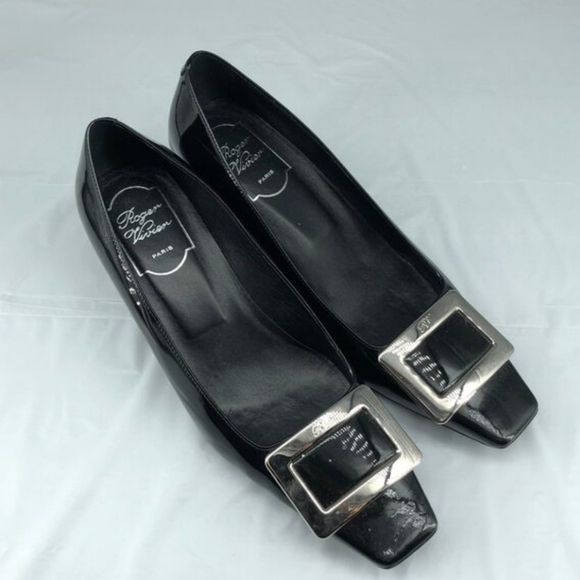 Roger Vivier Belle Vivier Patent Leather Pumps Size 38 - Picture 1 of 8